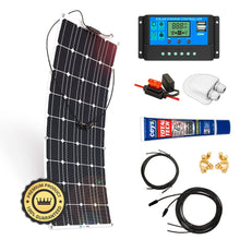 Cargar imagen en el visor de la galería, Kit Placa Solar Flexible 700 W/H/Día 12V Furgoneta Camper & Autocaravana - SolarCell99
