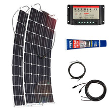 Cargar imagen en el visor de la galería, Kit Paneles Solares Flexibles 1400 W/H/Día 12V Furgoneta Camper & Autocaravana - SolarCell99