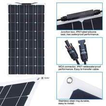 Cargar imagen en el visor de la galería, Kit Paneles Solares Flexibles 2800 W/H/Día 12V Furgoneta Camper &amp; Autocaravana - SolarCell99
