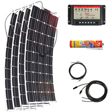 Load image into Gallery viewer, Kit Paneles Solares Flexibles 2800 W/H/Día 12V Furgoneta Camper & Autocaravana - SolarCell99