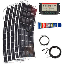 Cargar imagen en el visor de la galería, PANELES SOLARES FLEXIBLES 3500 W/H/Día 12V Furgoneta Camper y Autocaravana - SolarCell99
