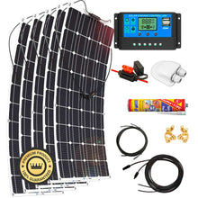 Cargar imagen en el visor de la galería, PANELES SOLARES FLEXIBLES 3500 W/H/Día 12V Furgoneta Camper y Autocaravana - SolarCell99