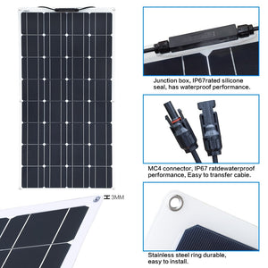 Kit Paneles Solares Flexibles 1400 W/H/Día 12V Furgoneta Camper & Autocaravana - SolarCell99