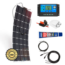 Cargar imagen en el visor de la galería, Kit Placa Solar Flexible 700 W/H/Día 12V Furgoneta Camper &amp; Autocaravana - SolarCell99

